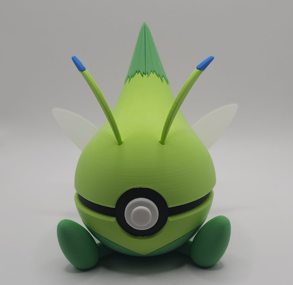 Pokemon Character Design 3D Printed Pokeball - Celebi - Unique Display Collectible