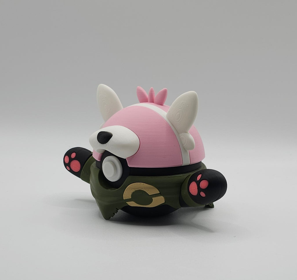 Pokemon Character Design- 3D Printed Pokeball- Bewear- Unique Display Collectible