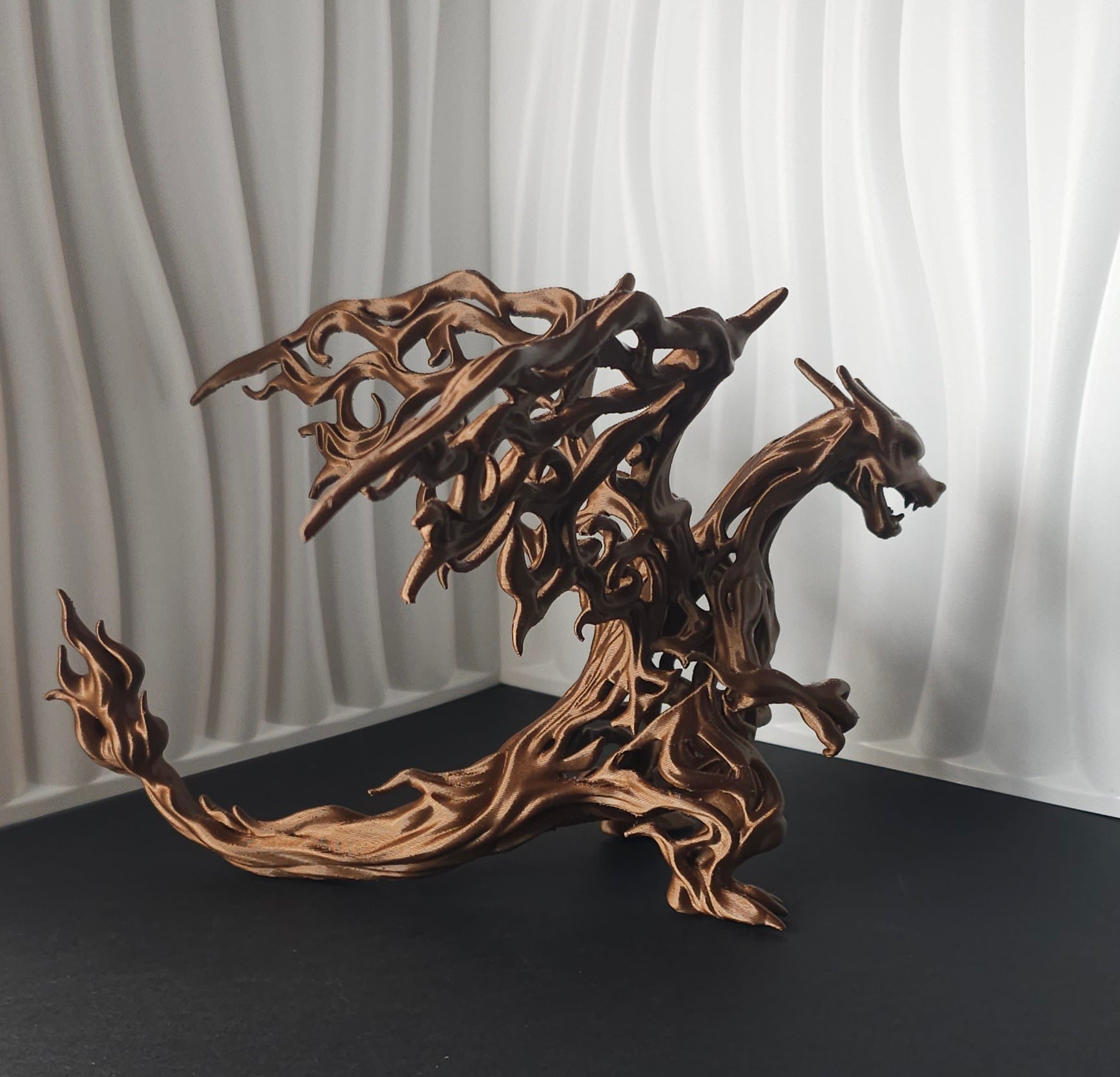 Pokemon Charizard Inspired Ornamental Figure- 3D Printed Display Piece- Unique Fan Art Collectible