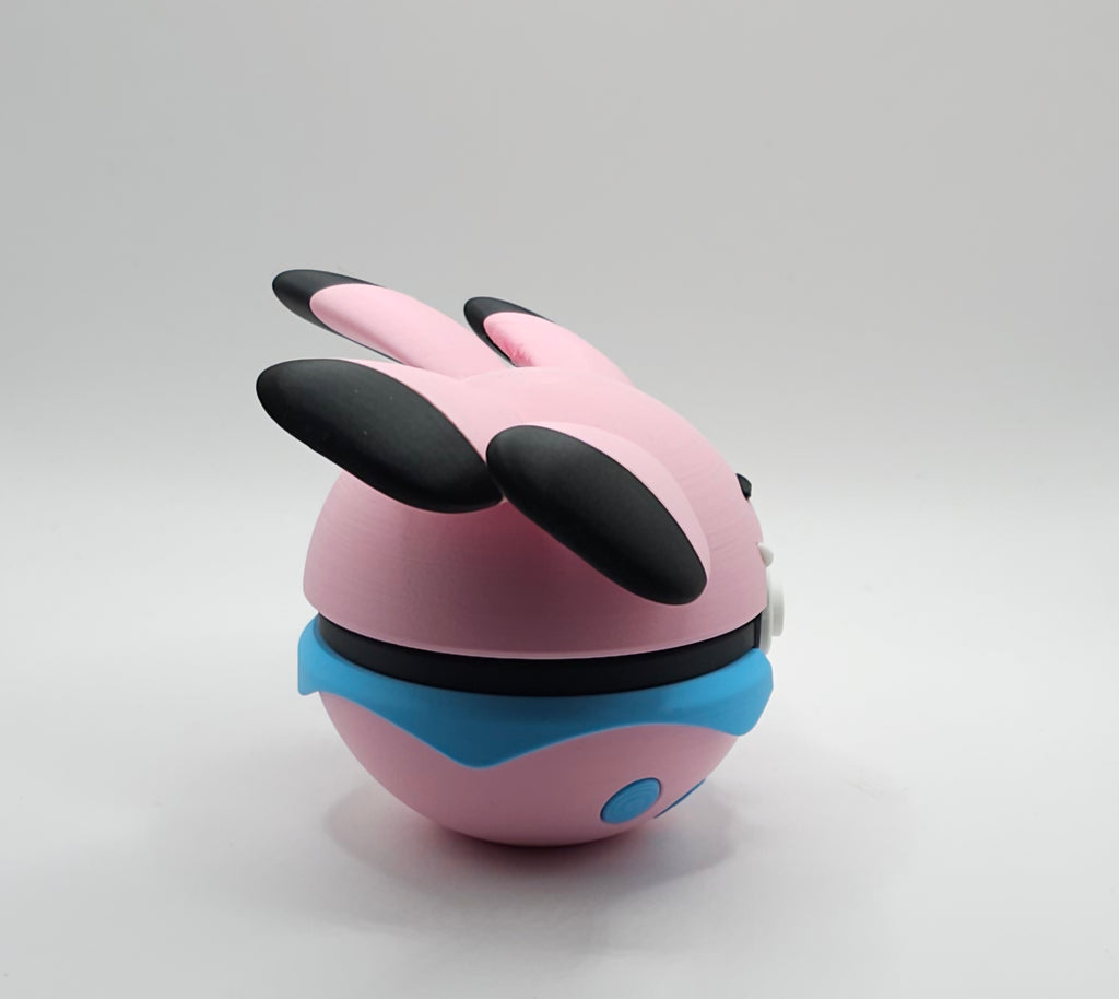 Pokemon Character Design- 3D Printed Pokeball- Snubbull - Unique Display Collectible