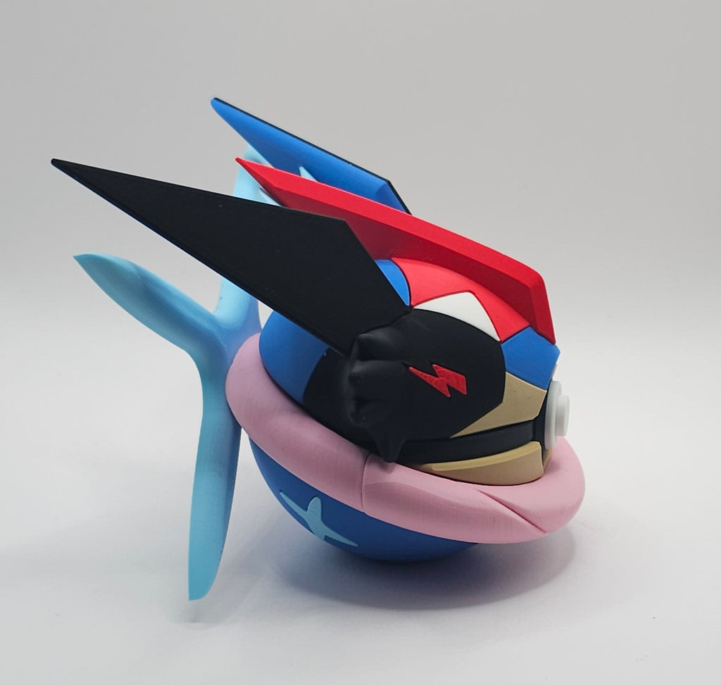 Pokemon Character Design- 3D Printed Pokeball- Ash's Greninja- Unique Display Collectible