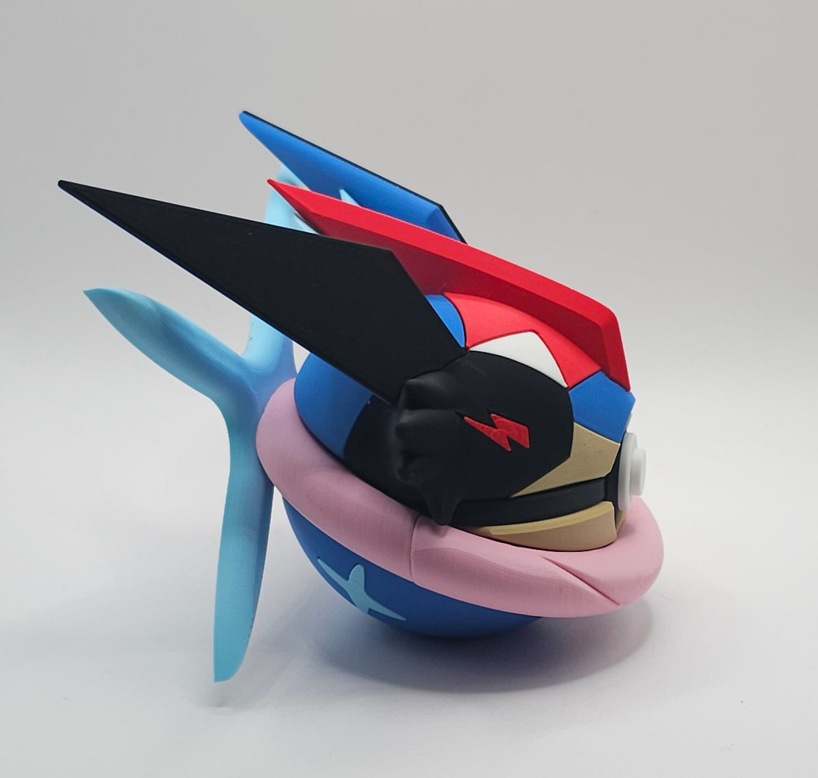 Pokemon Character Design- 3D Printed Pokeball- Ash's Greninja- Unique Display Collectible