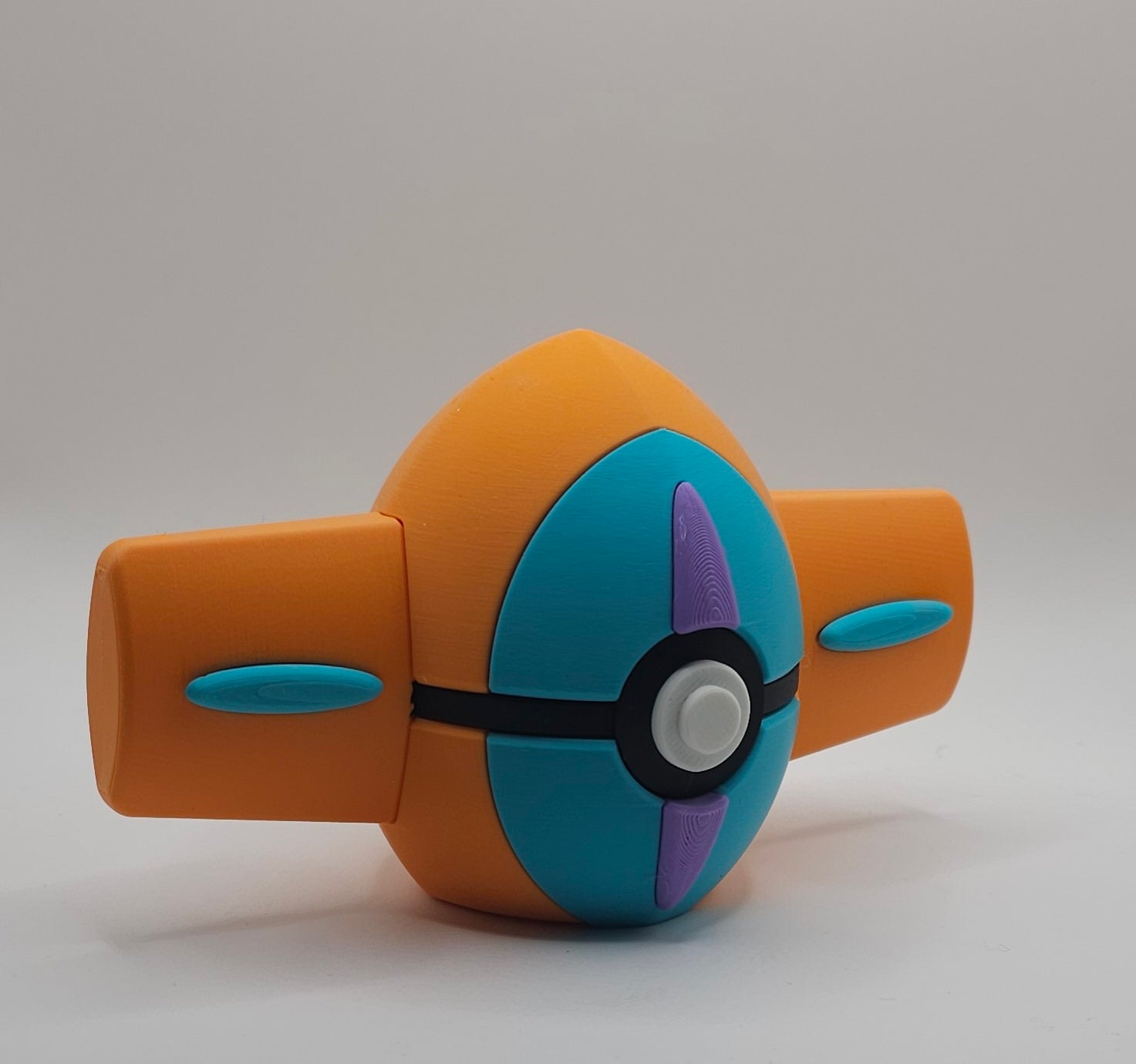 Pokemon Character Design- 3D Printed Pokeball- Deoxys- Unique Display Collectible