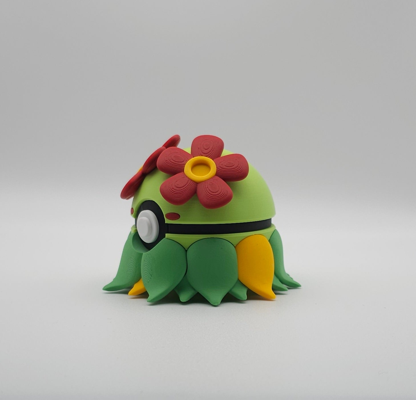 Pokemon Character Design- 3D Printed Pokeball- Bellossom- Unique Display Collectible