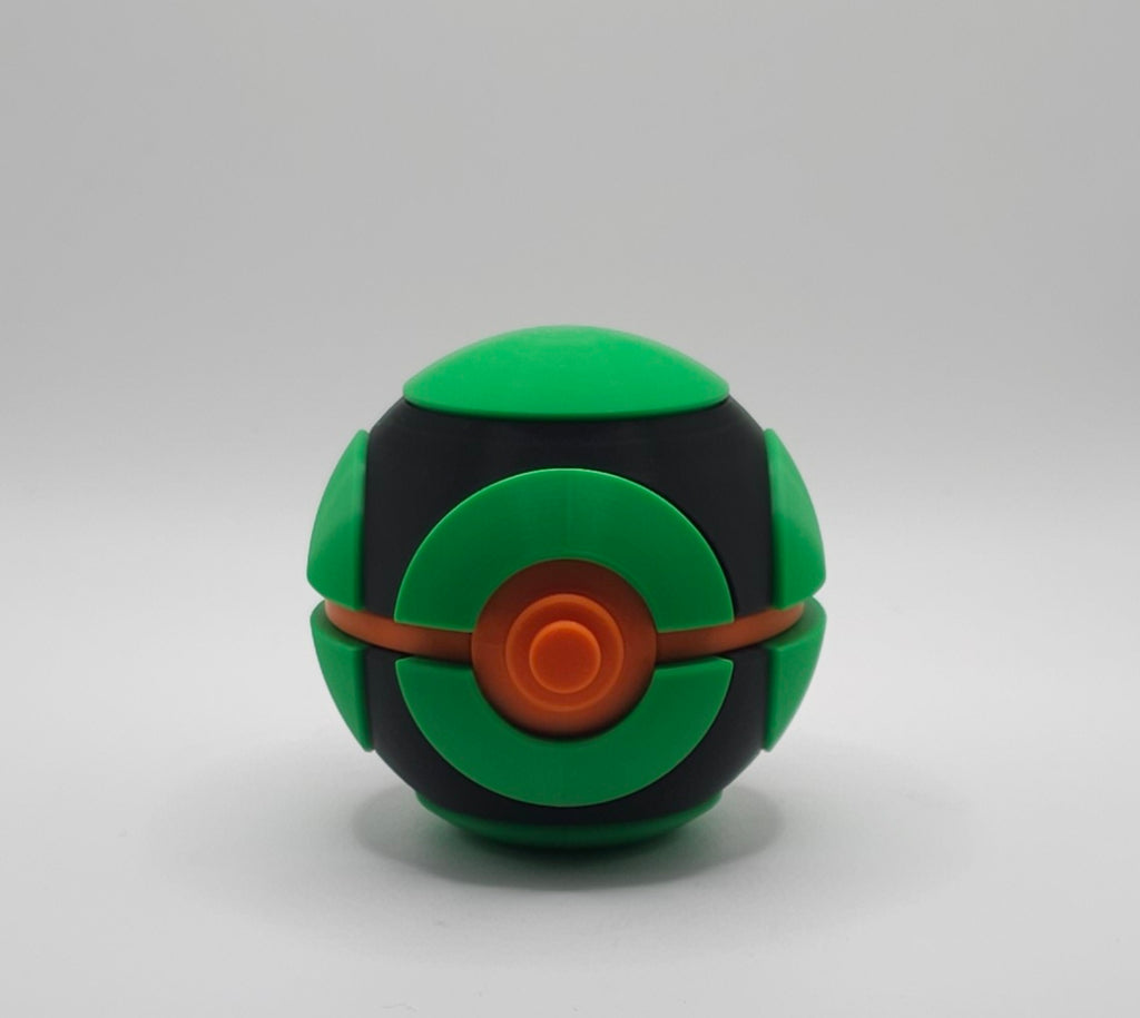 Pokemon 3D Printed Pokeball- Dusk Ball Design- Unique Display Collectible