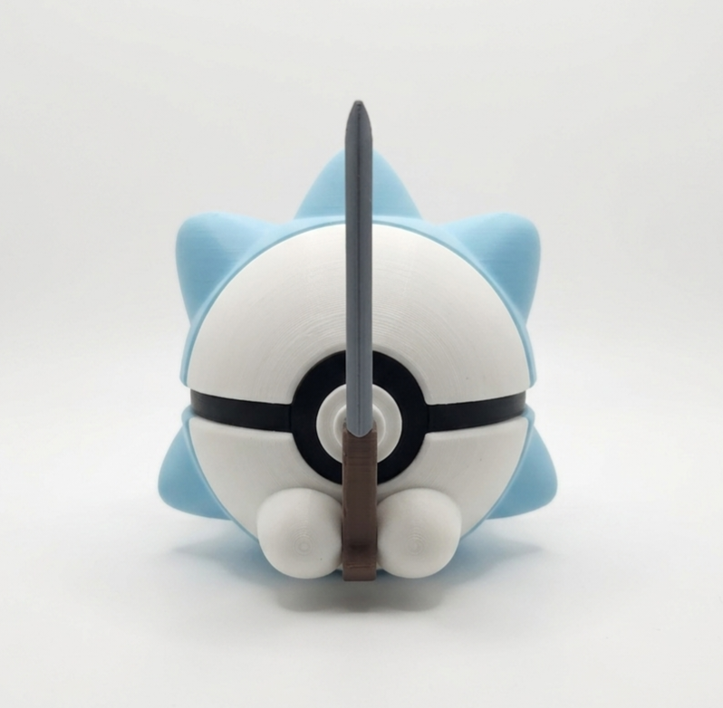 Pokemon Character Design- 3D Printed Pokeball- Snom- Unique Display Collectible