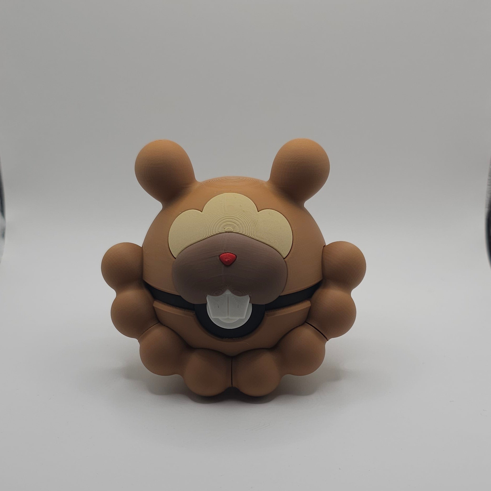 Pokemon Character Design- 3D Printed Pokeball- Bidoof- Unique Display Collectible