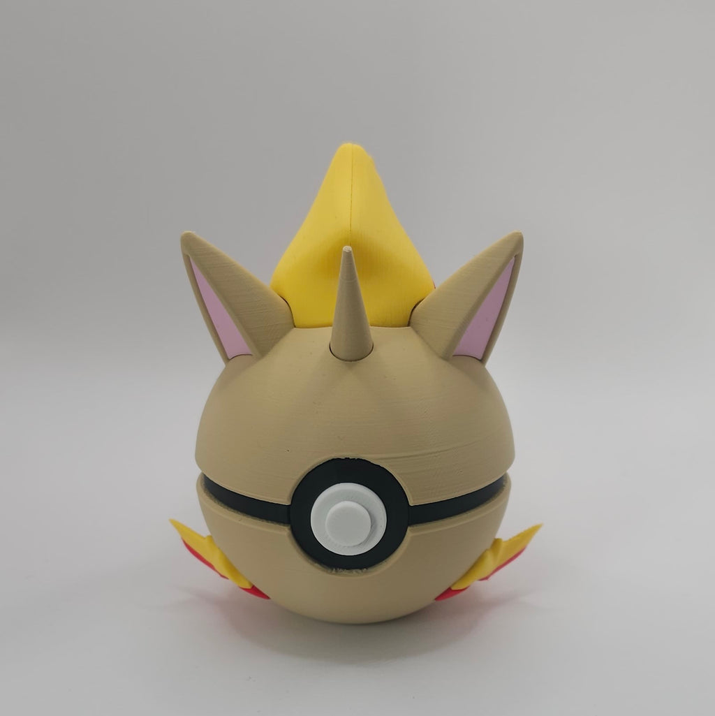 Pokemon Character Design- 3D Printed Pokeball- Rapidash- Unique Display Collectible