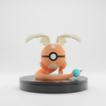 Pokemon Character Design- 3D Printed Pokeball- Mega Dragonite- Unique Display Collectible