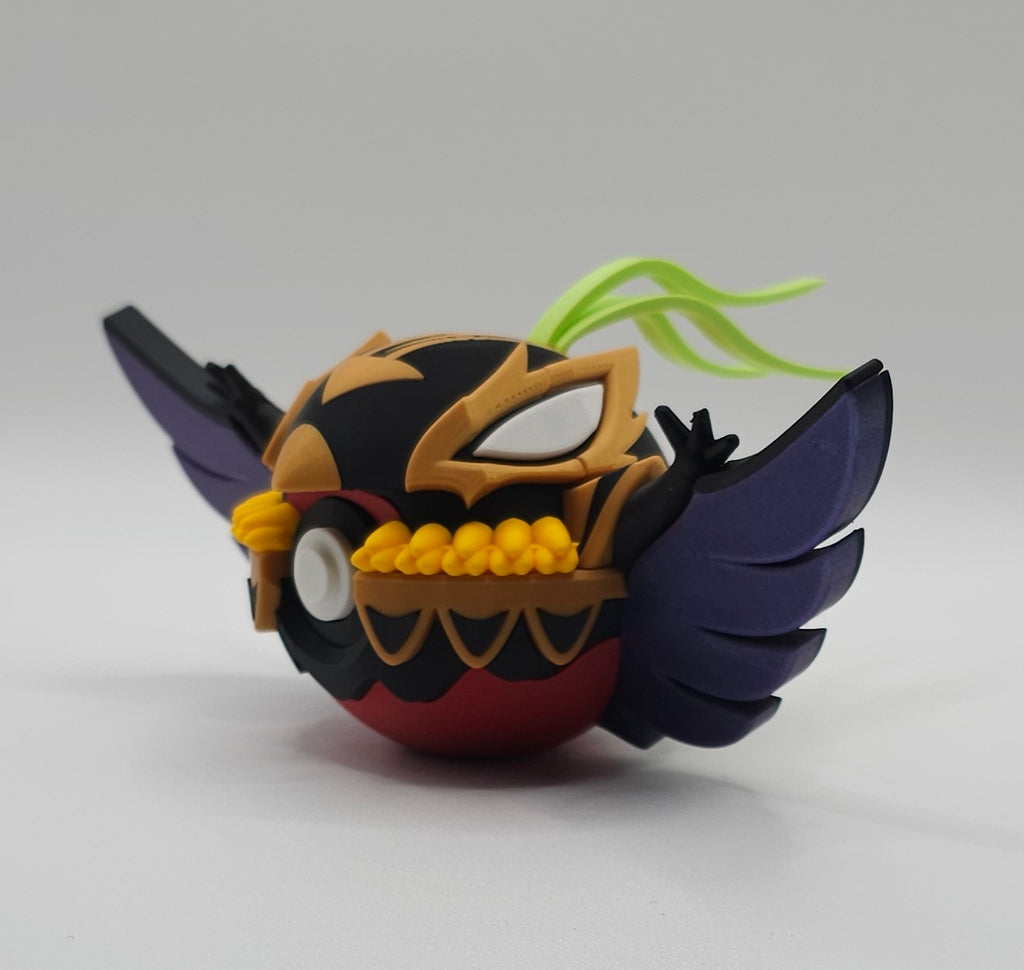 Pokemon Character Design- 3D Printed Pokeball- Mega Hawlucha- Unique Display Collectible