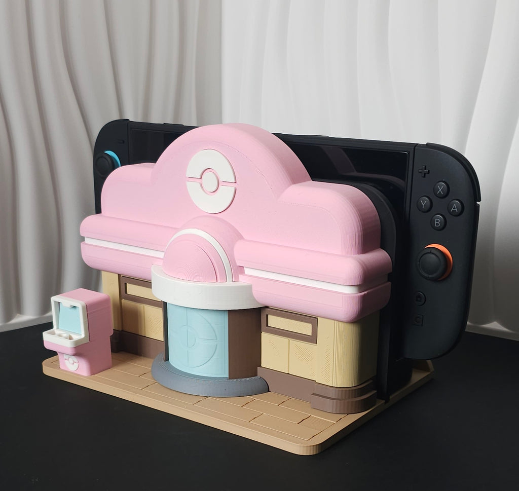 Pokopia Switch Dock- 3D Printed- Unique Display Fan Art Collectible