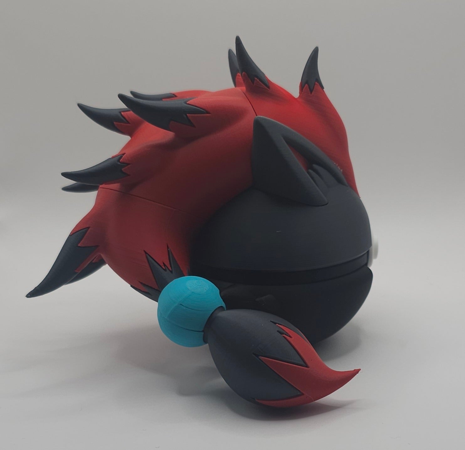 Pokemon Character Design- 3D Printed Pokeball- Zoroark- Unique Display Collectible
