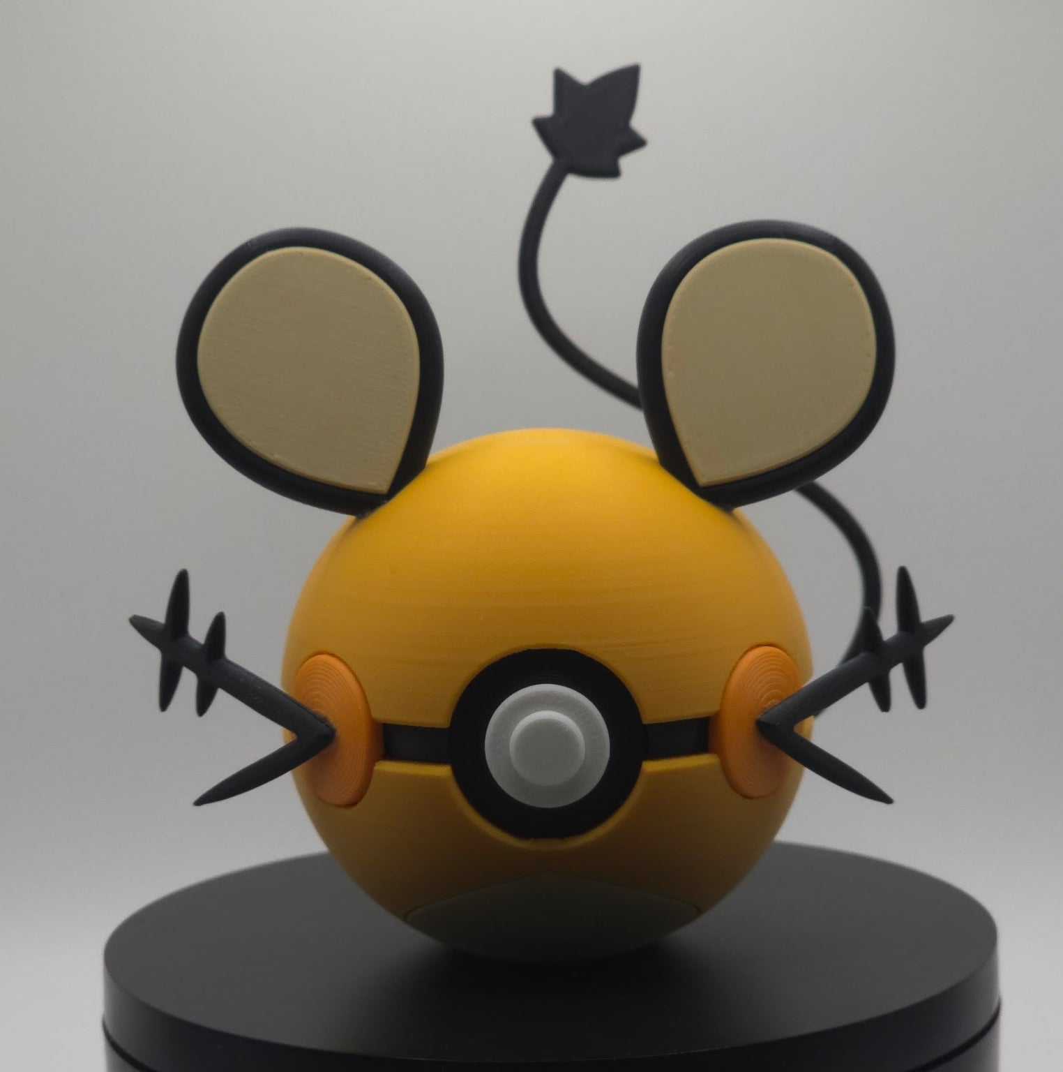 Pokemon Character Design- 3D Printed Pokeball- Dedenne- Unique Display Collectible