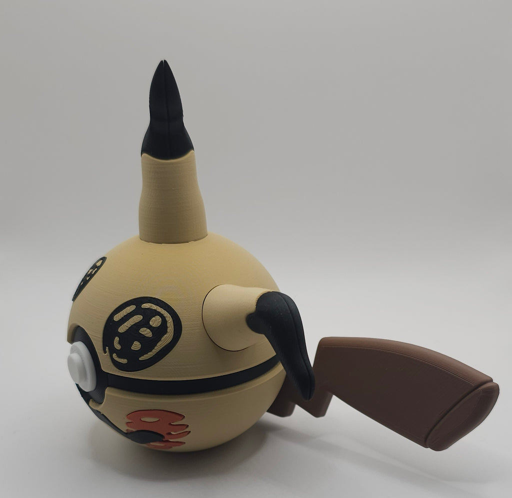 Pokemon Character Design 3D Printed Pokeball - Mimikyu - Unique Display Collectible