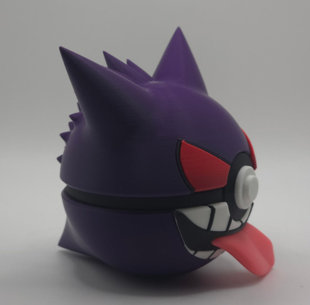 Pokemon Character Design 3D Printed Pokeball - Gengar - Unique Display Collectible