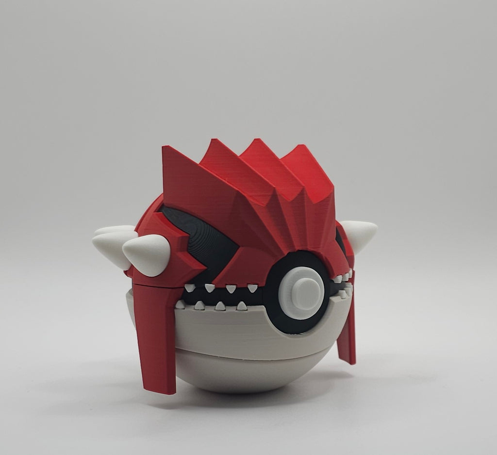 Pokemon Character Design 3D Printed Pokeball - Groudon - Unique Display Collectible
