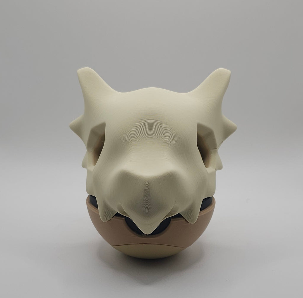 Pokemon Character Design - 3D Printed Pokeball - Cubone - Unique Display Collectible