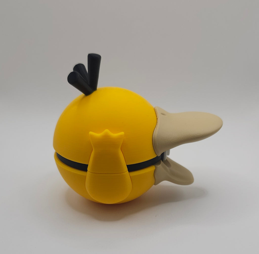 Pokemon Character Design 3D Printed Pokeball - Psyduck - Unique Display Collectible