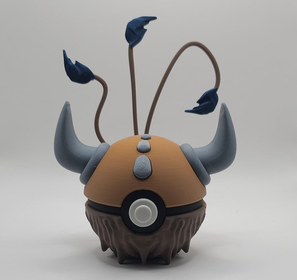 Pokemon Character Design - 3D Printed Pokeball - Tauros - Unique Display Collectible