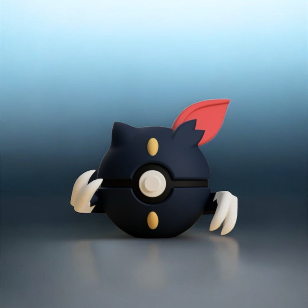 Pokemon Character Design- 3D Printed Pokeball- Sneasel- Unique Display Collectible