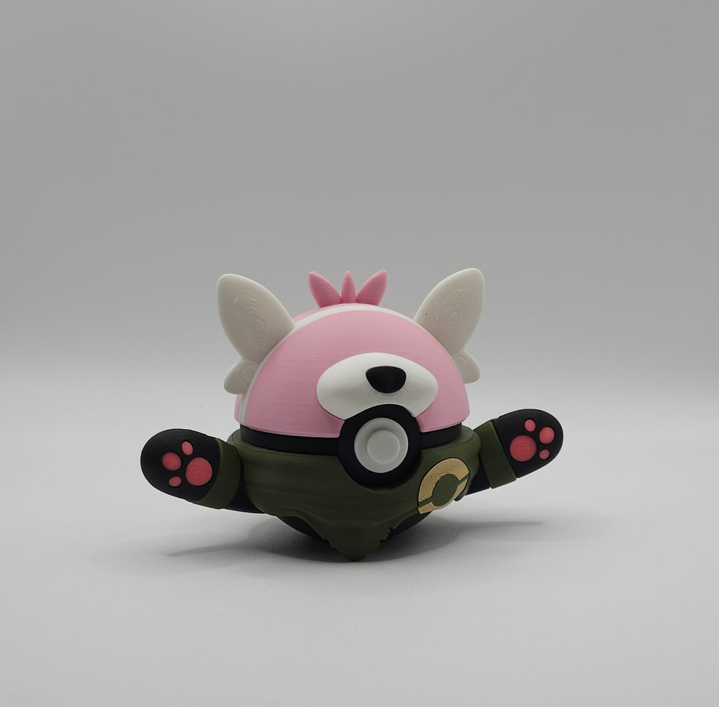 Pokemon Character Design- 3D Printed Pokeball- Bewear- Unique Display Collectible