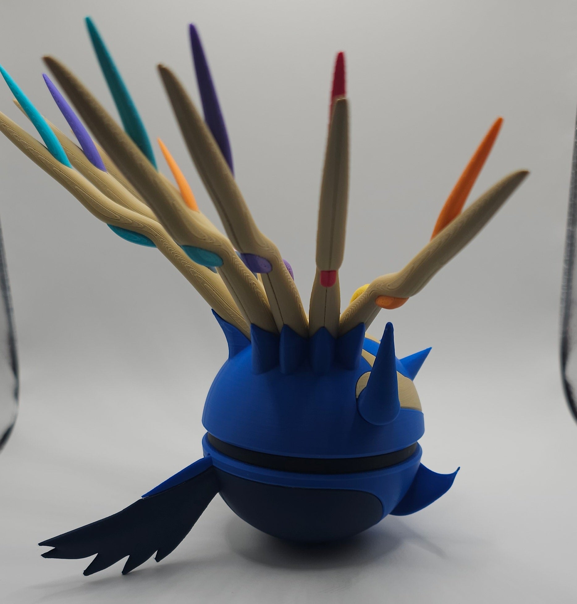 Pokemon Character Design- 3D Printed Pokeball- Xerneas- Unique Display Collectible