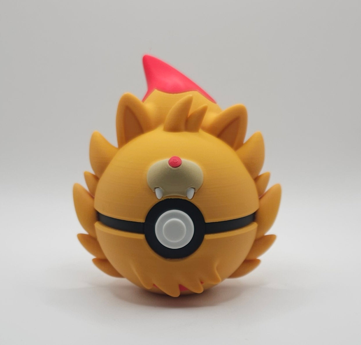 Pokemon Character Design- 3D Printed Pokeball- Pombon- Unique Display Collectible