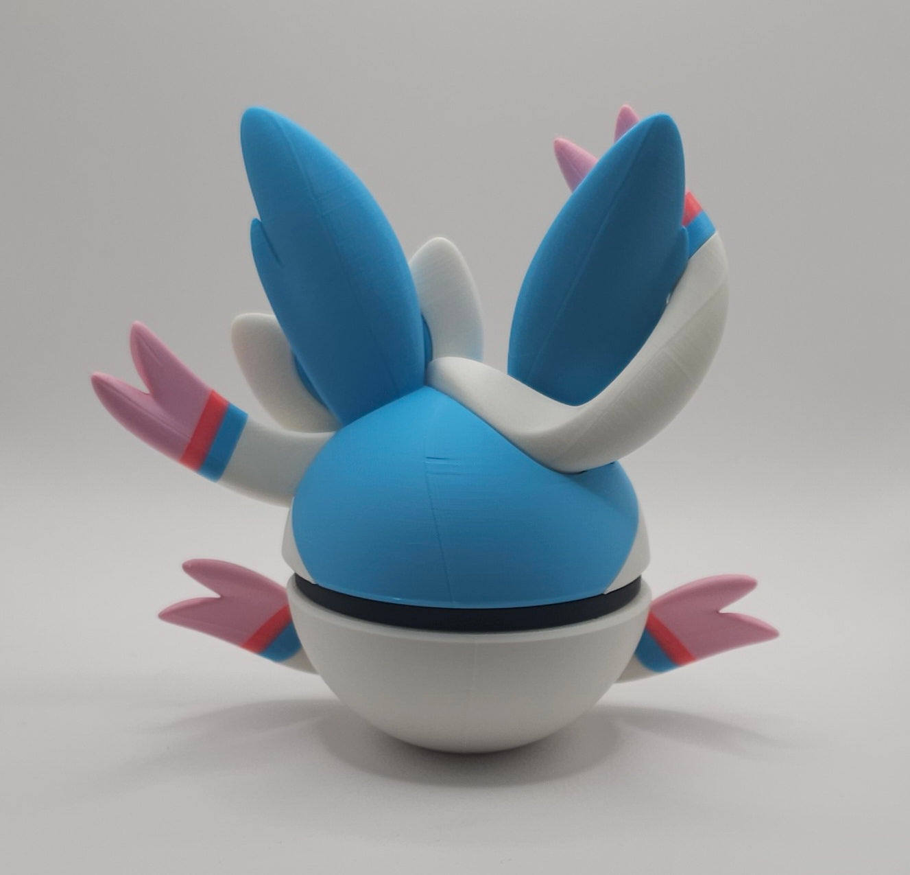 Sylveon Character Design- 3D Printed Display Ball- Unique Display Collectible