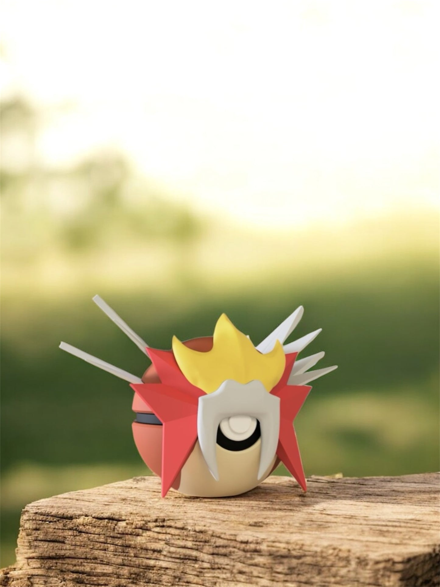 Pokemon Character Design - 3D Printed Pokeball - Entei - Unique Display Collectible