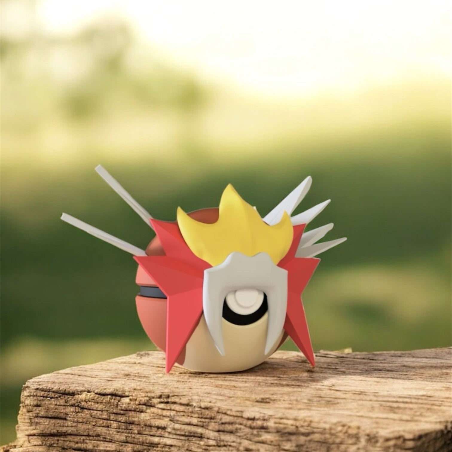 Pokemon Character Design - 3D Printed Pokeball - Entei - Unique Display Collectible