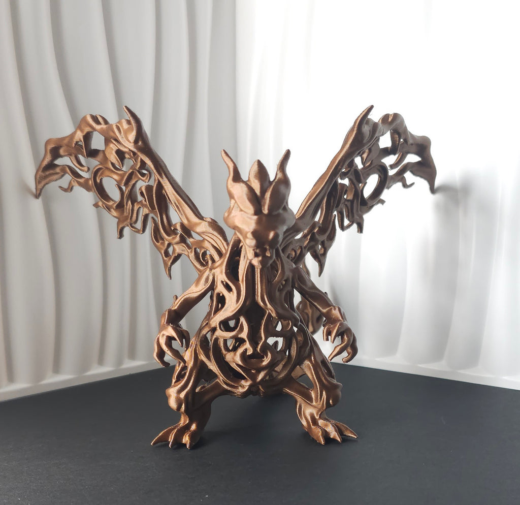 Pokemon Charizard Inspired Ornamental Figure- 3D Printed Display Piece- Unique Fan Art Collectible
