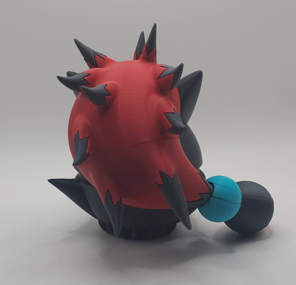 Pokemon Character Design- 3D Printed Pokeball- Zoroark- Unique Display Collectible