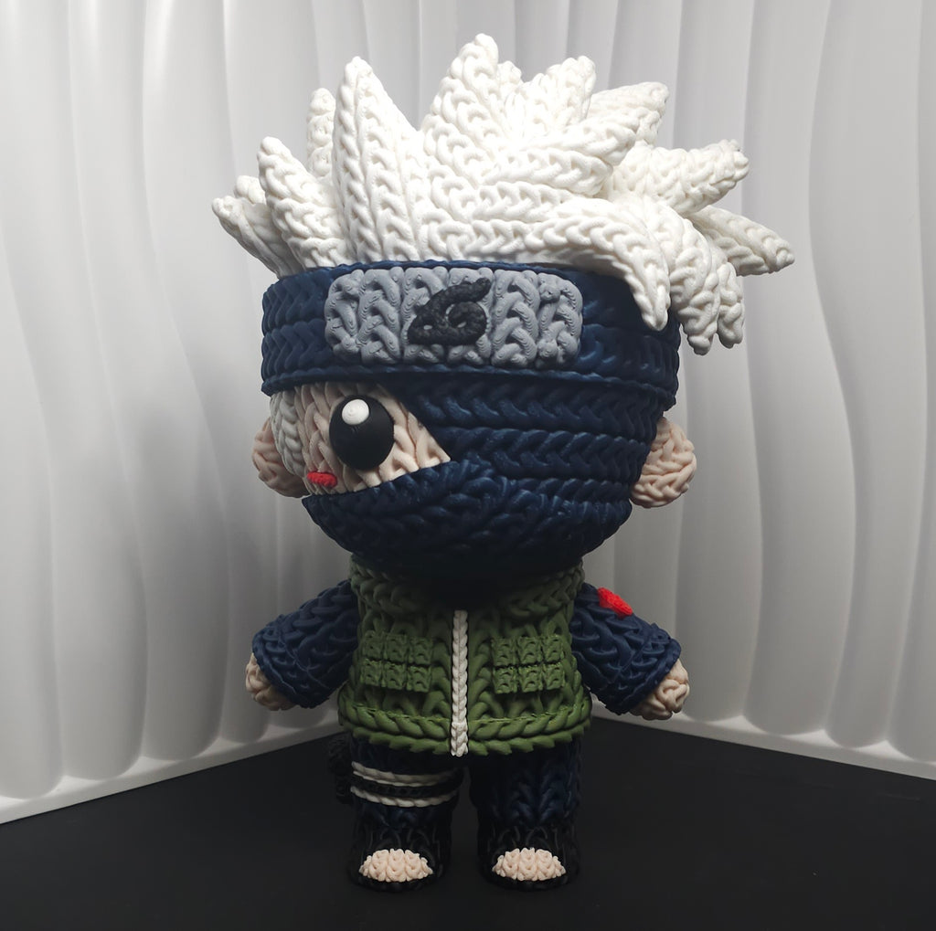 Knitted Design - 3D Printed Naruto inspired Character Figures - Unique Display Collectibles