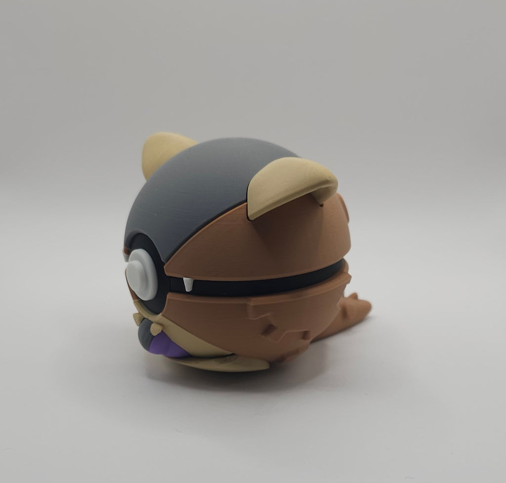 Pokemon Character Design- 3D Printed Pokeball- Kangaskhan- Unique Display Collectible