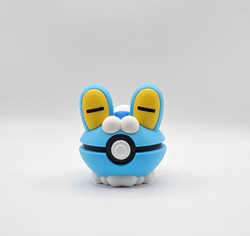 Pokemon Character Design- 3D Printed Pokeball- Froakie- Unique Display Collectible