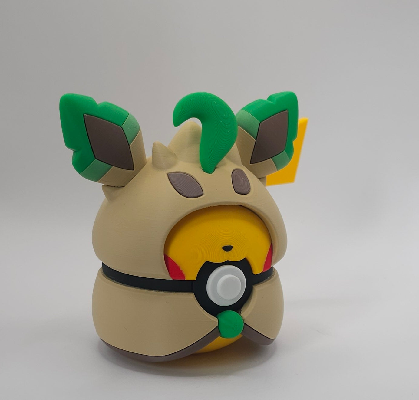 Pokemon Pikachu-Umbreon Poncho Design- 3D Printed Pokeball- Unique Display Fan Art Collectible