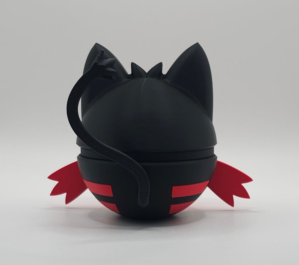 Pokemon Character Design- 3D Printed Pokeball- Litten- Unique Display Collectible