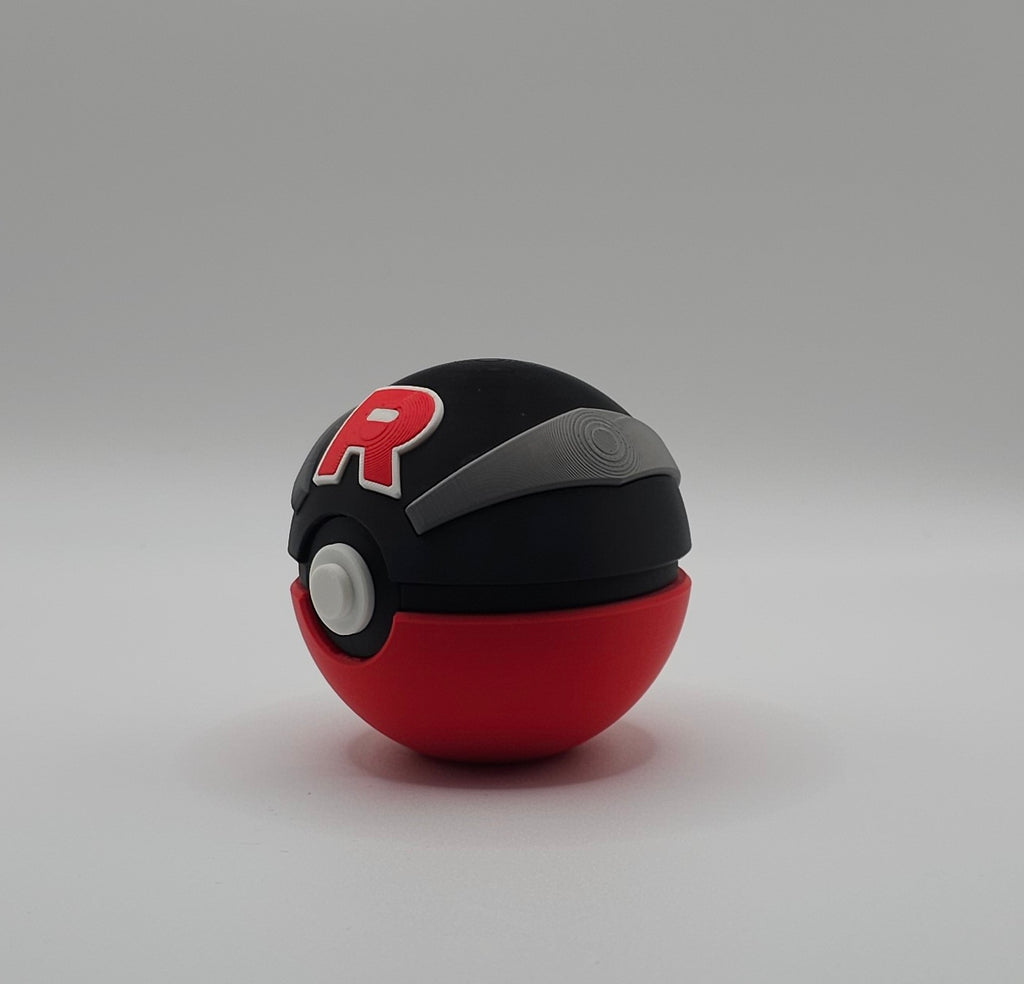 Pokemon Team Rocket Great Ball Design- 3D Printed- Unique Display Collectible