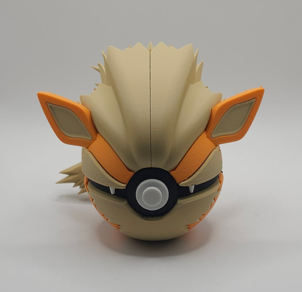 Pokemon Character Design 3D Printed Pokeball - Arcanine - Unique Display Collectible
