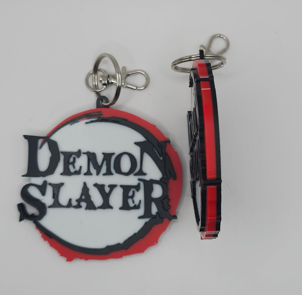 Demon Slayer Inspired Design- 3D Printed Keychain/Bag Charm- Unique Fan Art Collectible