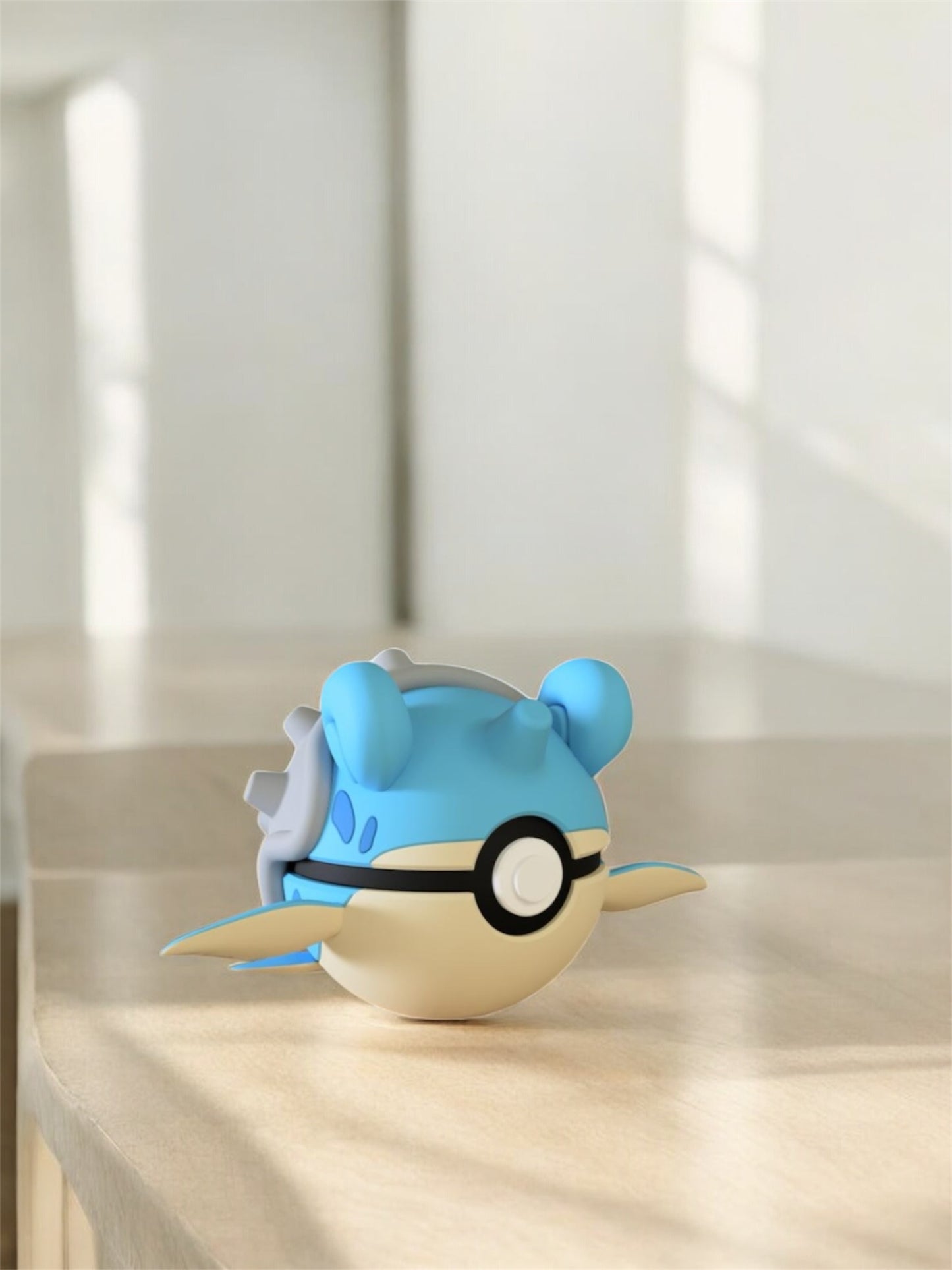 Pokemon Character Design - 3D Printed Pokeball - Lapras - Unique Display Collectible
