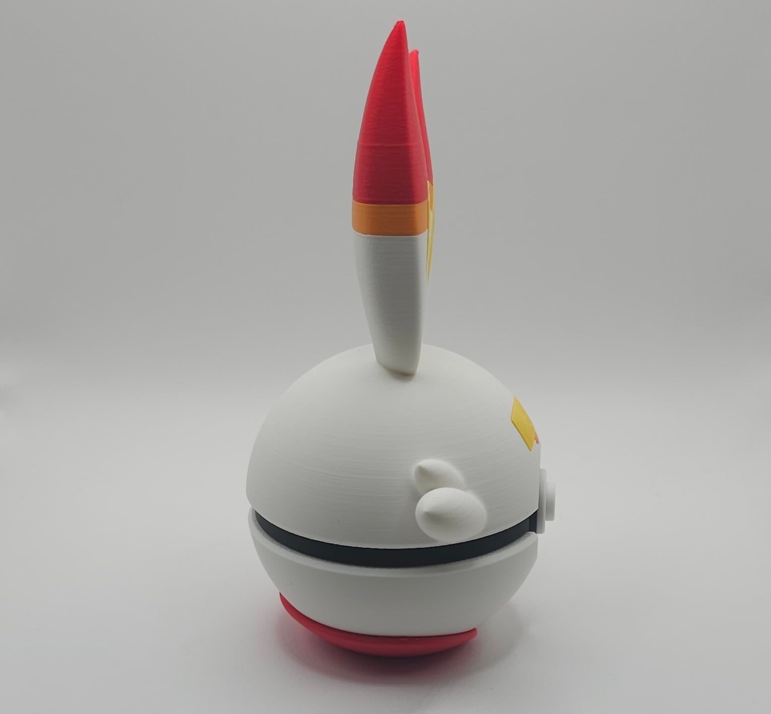 Pokemon Character Design - 3D Printed Pokeball - Scorbunny - Unique Display Collectible