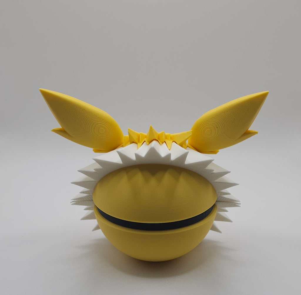 Pokemon Character Design 3D Printed Pokeball - Jolteon - Unique Display Collectible