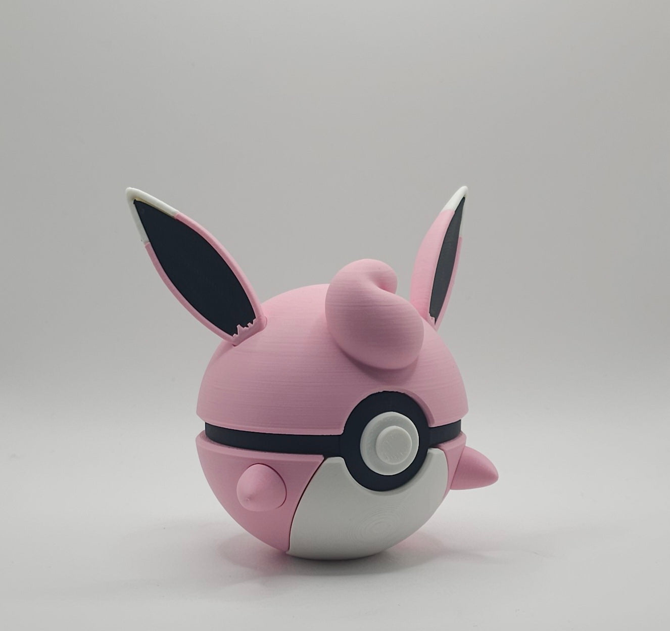 Pokemon Character Design - 3D Printed Pokeball - Wigglytuff - Unique Display Collectible