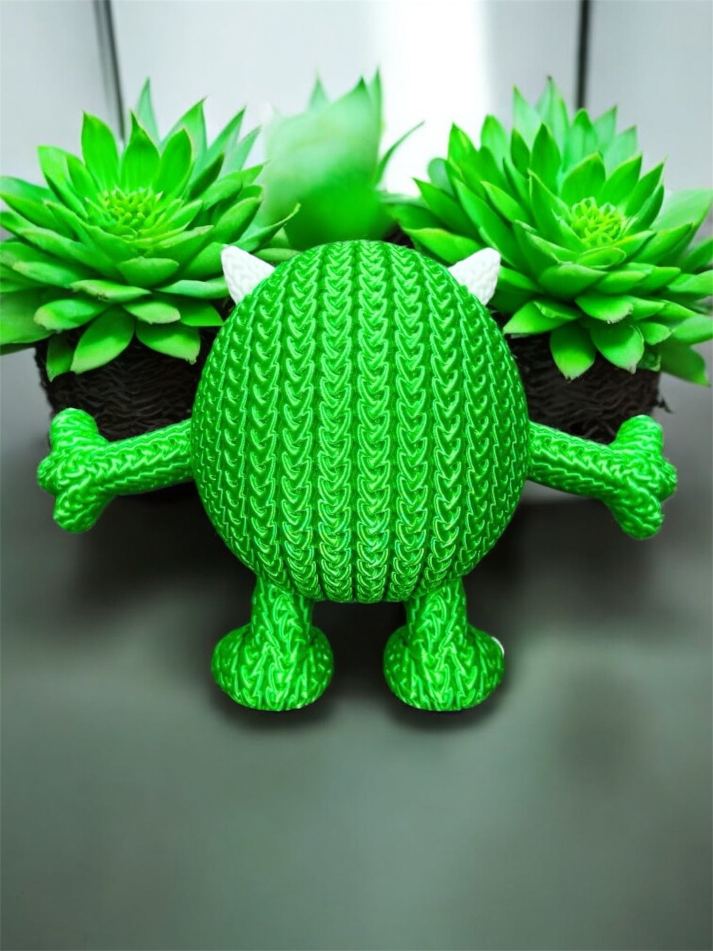 Knitted Design- 3D Printed Sully,  Mike Wazowski and Boo Figures- Unique Display Collectible