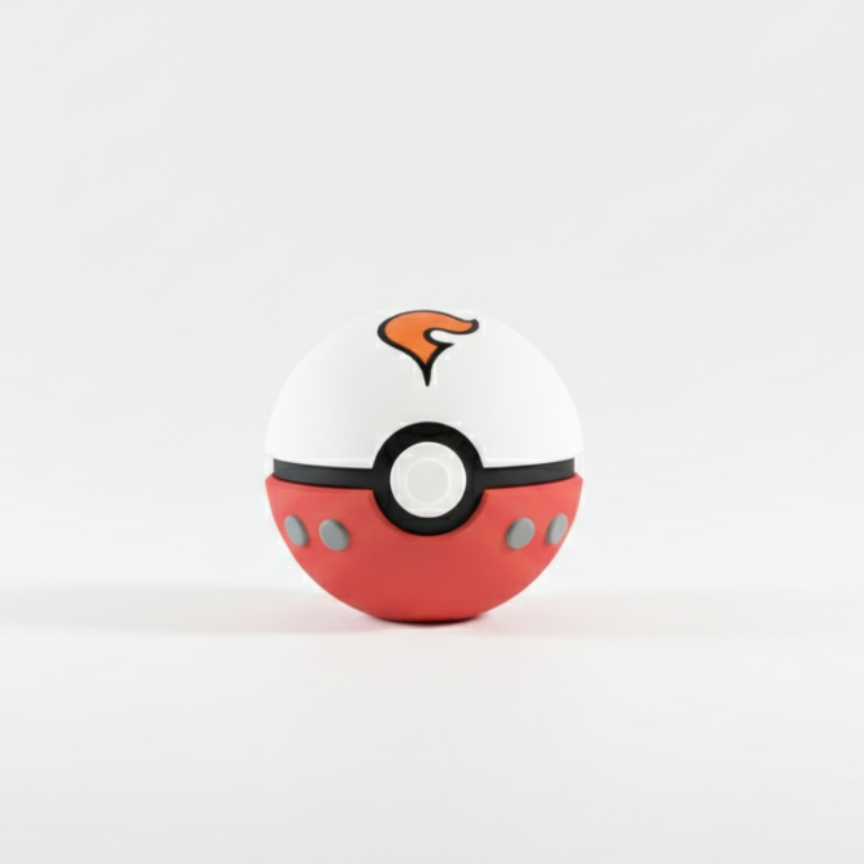 Pokemon 3D Printed Pokeball- Team Flare- Unique Fan Art Collectible