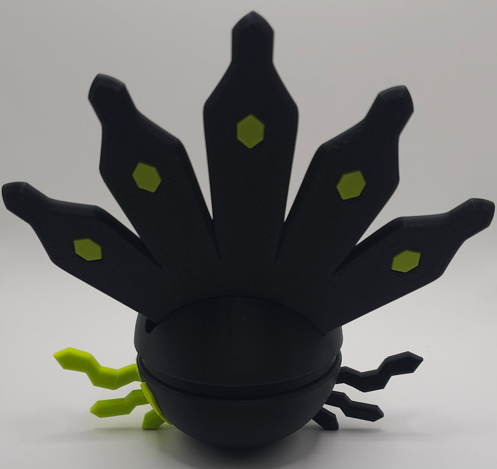 Pokemon Character Design- 3D Printed Pokeball- Zygarde 50%- Unique Display Collectible