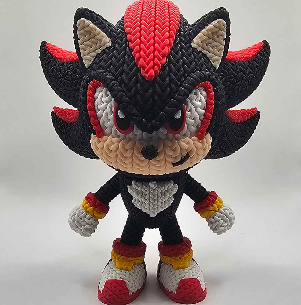 Sonic & Friends- 3D Printed Knitted Design Figures- Unique Display Fan Art Collectibles