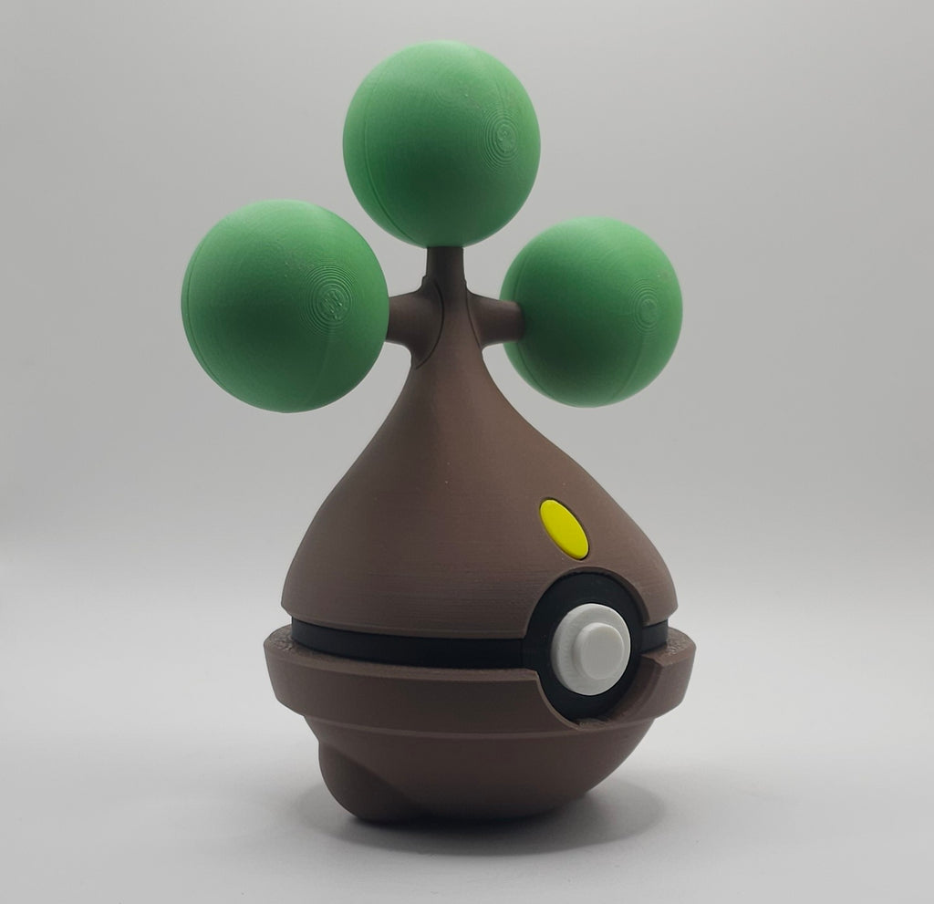 Pokemon Character Design- 3D Printed Pokeball- Bonsly- Unique Display Collectible