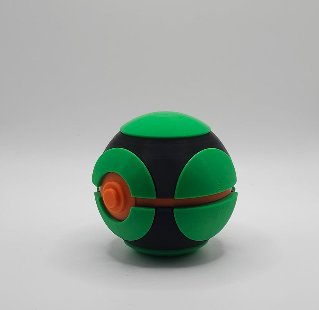 Pokemon 3D Printed Pokeball- Dusk Ball Design- Unique Display Collectible